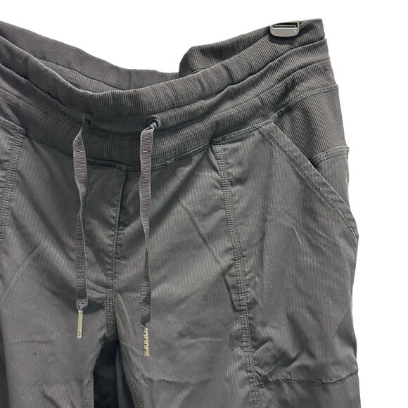 Lululemon Women’s Dance Studio Mid-Rise Full Length Striped Pant Black Size 10 - Picture 4 of 8